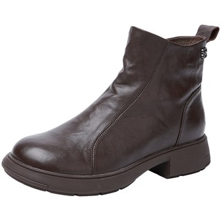 Momota mori hand-grabbed sheepskin short boots plus velvet to keep warm 2025