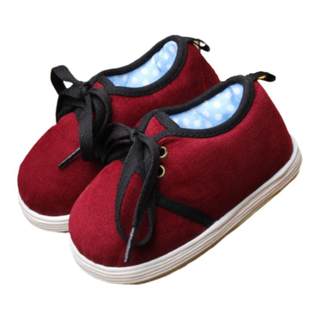 Bu rui winter retro style children's handmade cloth shoes for home use