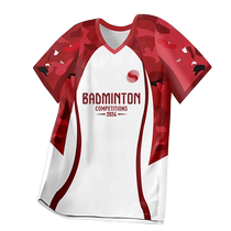 Badminton uniform suit for women in summer tennis volleyball table tennis training team uniform for men with full body digital printing customization