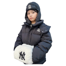 MLB Childrens official male and female short Ducal Down Duck Down Down Clothing Casual Lianhood Jacket 23 Autumn Winter New DJB01