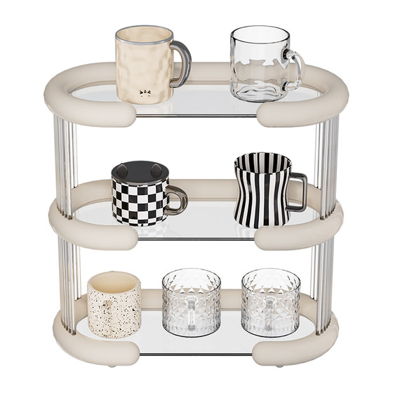 Desktop cup holder multi-layer mug storage rack