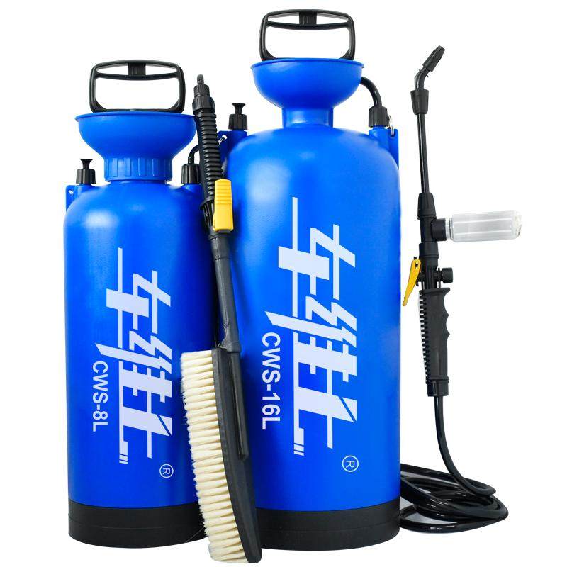 Manual high-pressure spray can for car washers for automobiles and motorcycles