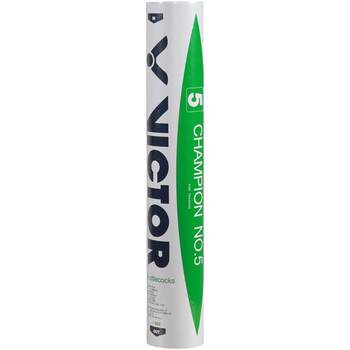 Authentic Victor Victory Badminton Duck Feather Shuttlecocks, Durable Competition Series, Sizes 1/3/5/6, Pack of 12