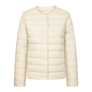 Bosideng 2026 new women's lightweight rib down jacket with inner liner and outer wear, portable collar type, adjustable 90 down