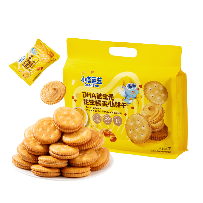 Fawn Blue DHA Peanut Butter Sandwich Cookies