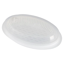 Microwave steamer with lid steamed buns and dumplings heating box plastic steamer fish steamer steamer box steaming tray