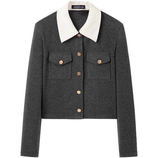 PEACEBIRD Falda de punto con fragancia pequeña estilo invierno para mujer A1FCE4134