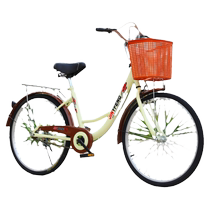 Bicycle womens commuter light bicycle womens work scooter 24 inches 26 inches male college students adult solid tires