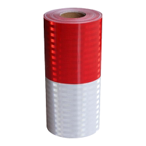 Red white black and yellow reflective film straight-grain reflective strips warning columns anti-collision reflective stickers traffic pillars telegraph poles reflective tapes