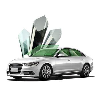 Cut-free car film with high thermal insulation and high concealment sun protection