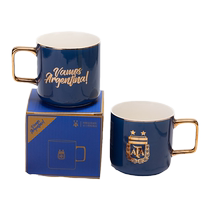 Official product of Argentina national team | Gilt mug ceramic coffee milk tea cup Messi football fan