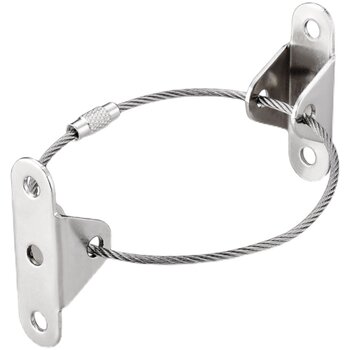 Anti-tipping connection for cabinets without drilling holes