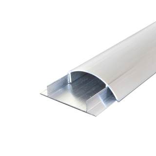 Open line aluminum alloy semicircle row card walk pressure ground wire groove stick to the ground arc anti-stepping household stainless steel wire surface installation
