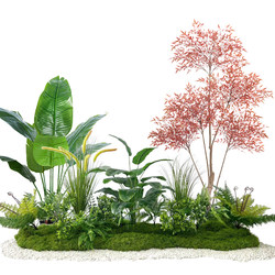 Artificial Plant Landscaping Combination for Indoor Stairways, Fake Flower Tree Decoration, Simulated Green Plant Landscaping for Balcony Landscape Arrangement