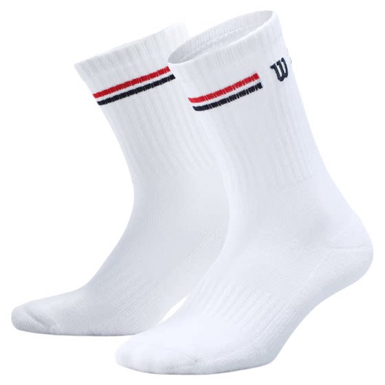 
Wilson Willson 2025 new tennis socks sweat-absorbent high-waist socks for men and women