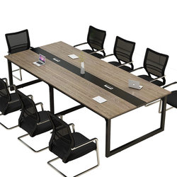 Conference table long table rectangular large table workbench simple modern long desk conference room table and chair combination