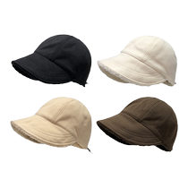 Zhao Lusis same style hat for women in autumn and winter lambswool fishermans hat with velvet to prevent cold and warm winter face-showing duck cap