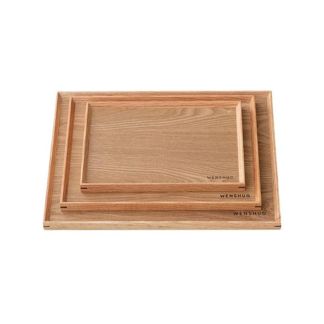 WENSHUO Simple Wooden Pallet Eat Afternoon Tea for One Person
