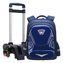 Childrens trolley schoolbags for primary school boys and girls grade 1-3-6 trolley schoolbags for boys waterproof climbing stairs s763