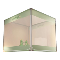 Cat Man Cartoon Mosquito Net Home 2024 New Bedroom Anti-fall Back Bottom Baby Tent Three Doors Sitting Bed Pattern Net