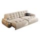Cream style multifunctional retractable electric sofa