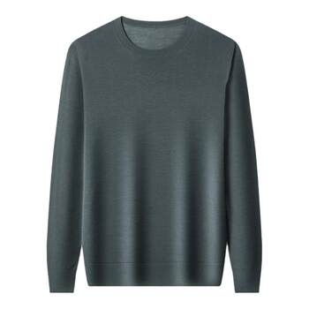 Lightweight, warm and fine pure wool sweater for men with round neck and long sleeves Lightweight, warm and fine pure wool sweater for men with round neck and long sleeves