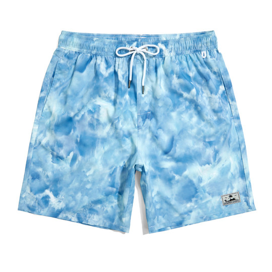 GELLA refreshing blue-colored shorts hazy and high-end feeling