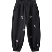 (Incandescent Heat) minipeace PEACEBIRD Childrens Clothing Girls Sports Pants Winter Fleece Sweatpants Trousers