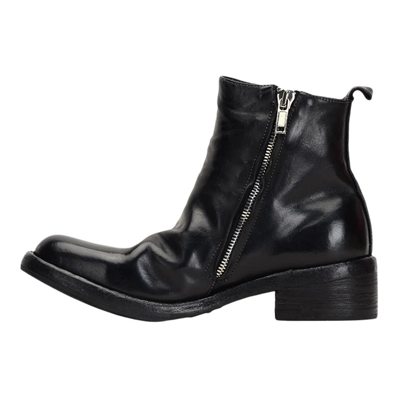 Fashanya Goodyear handmade horse leather shoes Chelsea boots