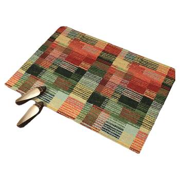Entrance floor mat american retro modern door mat home light luxury wash-free anti-slip mat can be cut to customize the carpet