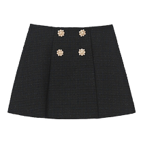 self-portrait 2024 early spring classic black diamond exquisite waist A-line skirt short skirt
