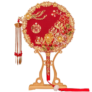 Douyin’s same Chinese style face-covering fan finished round fan