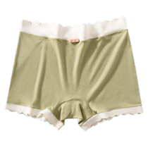 Womens safety pants and womens underwear two-in-one anti-exposure summer thin 2024 new high-waist antibacterial large size breathable