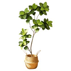 High-End Artificial Green Plant, Mountain Banyan Tree, Indoor Living Room, High-End Light Luxury Floor-Standing Decorative Ornament, Fake Tree