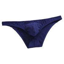 New mens underwear briefs with low waist sexy cotton leaky buttocks breathable cotton trendy pants summer thin and trendy