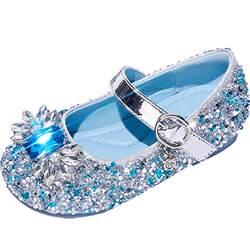 Snoffy Snife girl princess shoes Aisha crystal shoes spring and summer new soft bottom rhinestone shiny leather shoes