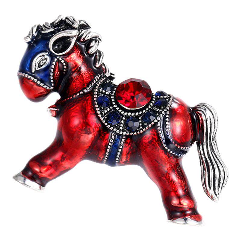 Other high-end European and American alloy men's and women's pony brooches