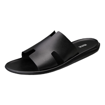 Mulinsen Sandals Mens 2024 Summer New Fashionable Beach Shoes for Outerwear High-end Flat-soled Anti-Slip Slippers