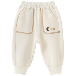 乖奇熊男女宝宝长裤秋冬季婴儿纯棉休闲百搭外穿儿童抓绒保暖裤子