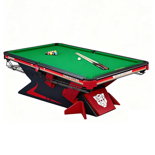 毒牙款台桌球商用中式黑八标准型钢库球厅俱乐部办公室家用台球桌