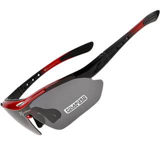 洛克兄弟骑行眼镜偏光变色近视男女户外运动跑步公路自行车防风镜