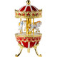 Mechanical Music Box Carousel Metal Enamel
