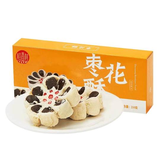 稻香村枣花酥传统特产枣泥饼老式糕点心中式小吃怀旧好吃休闲零食