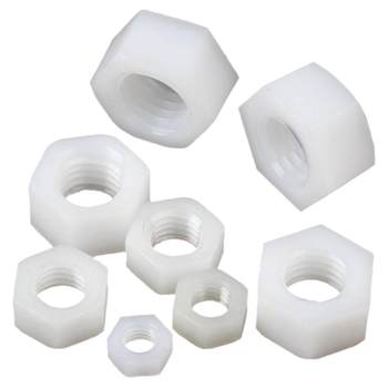 ໝວກ Nylon hexagonal nut plastic nut plastic nylon screw cap M2/M2.5/M3/M4M5M6M8M10M12