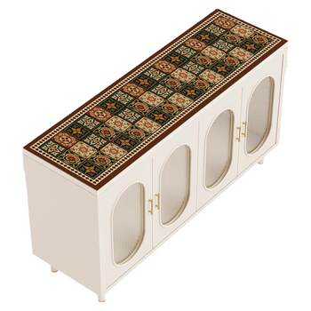 American retro sideboard table mat shoe cabinet protective mat American retro sideboard table mat shoe cabinet protective mat