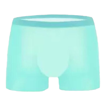 Mens ice silk one-piece seamless mens underwear summer new style thin translucent fashion boxer shorts