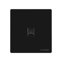 Type 86 concealed 10 Gigabit broadband network port panel CAT8 black fully shielded Category 8 network cable computer socket