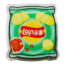 Simulated cartoon cute childhood snack bag note holder acrylic double-sided pp clip irregular photo clip sealing clip