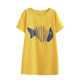 Maternity Summer Suit Short Sleeve Large Size Mid-Length