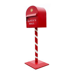 Retro Christmas mailbox iron mailbox vertical opinion box letter box decoration home ການຖ່າຍຮູບເຫດການ props customization